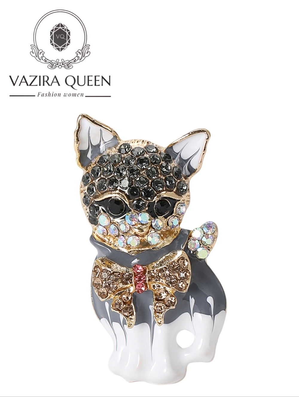 VQ Cat Brooch